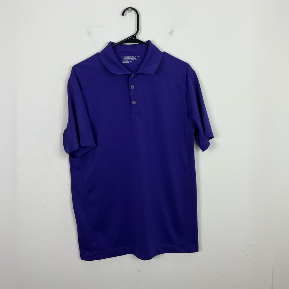 Nike Golf Dri-Fit Tour Performance‎ Polo Purple Sz M